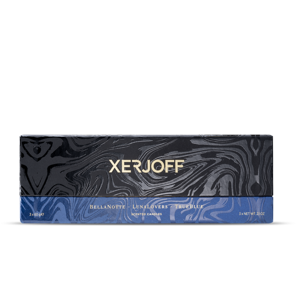 Triptych Candles BellaNotte, LunaLovers & TrueBlu 3 x 60 g