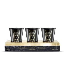 Triptych Candles TabacDorè, BlancDeNoir & NoirDeNoir