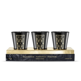 Triptych Candles TabacDorè, BlancDeNoir & NoirDeNoir