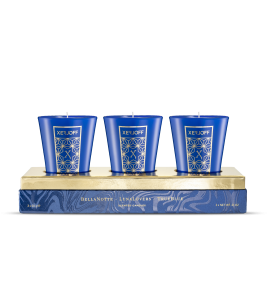 Triptych Candles BellaNotte, LunaLovers & TrueBlu